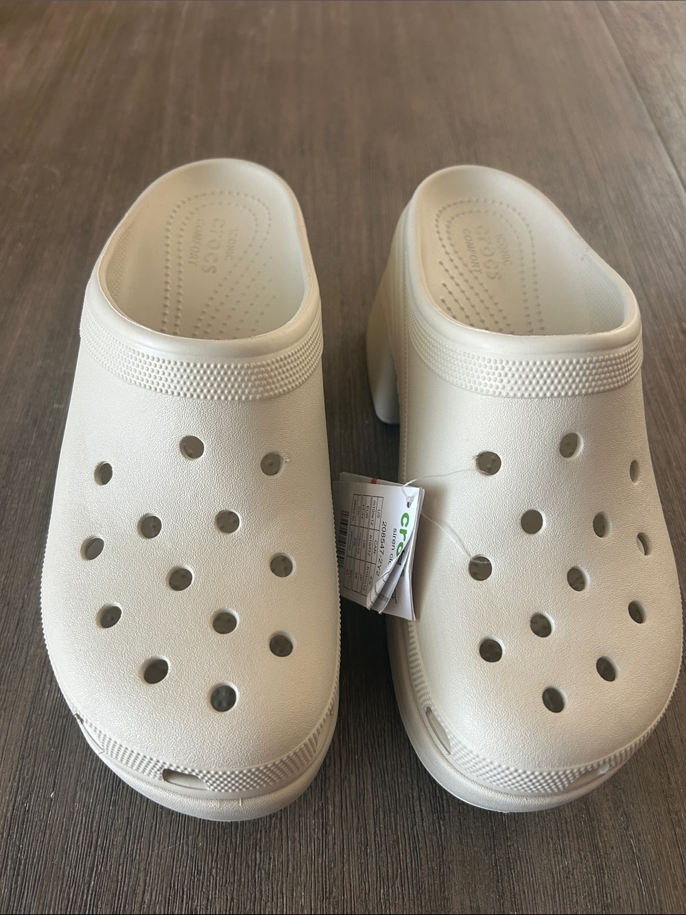 Crocs Siren Clog Unisex Breathable Soft Comfort Thick Sole Hole Shoe, Sz. W12.